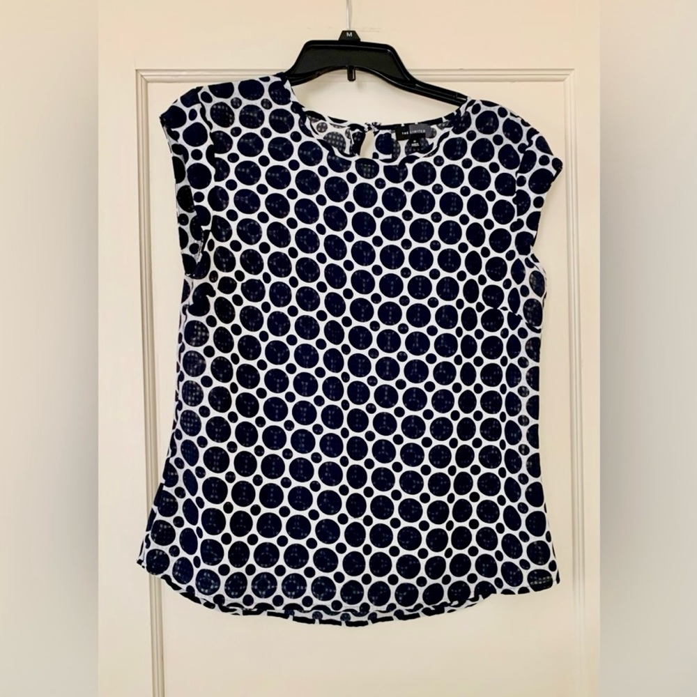 THE LIMITED  Polka Dots Blouse Size M
